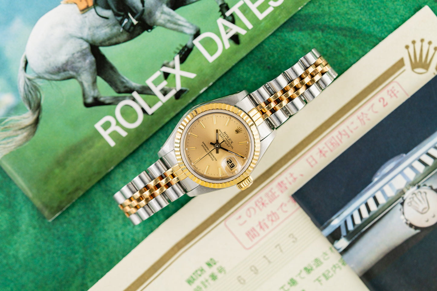 Rolex Lady-Datejust 26 69173 Two-Tone Yellow Gold Case - The Watch Business Sydney CBD