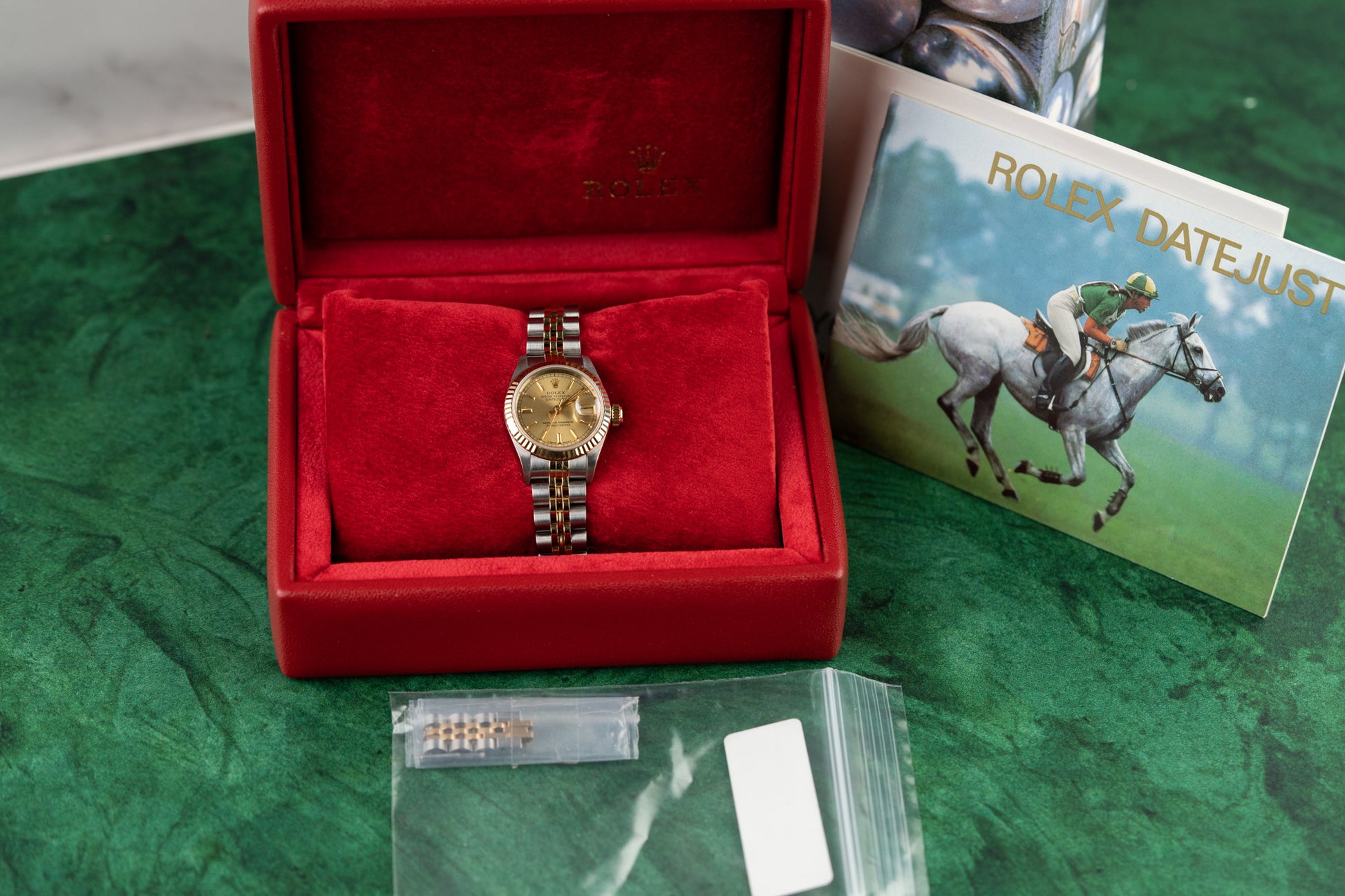 Rolex Lady-Datejust 26 Champagne Dial 69173 Two Tone Yellow Gold 1993 