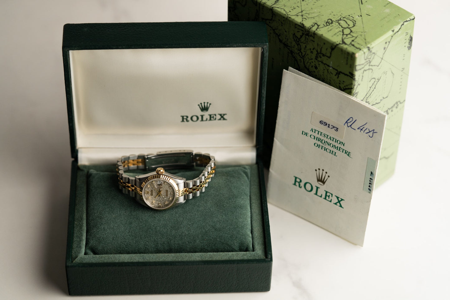 Rolex Lady-Datejust 69173 Jubilee Diamond Dial 1988 Model