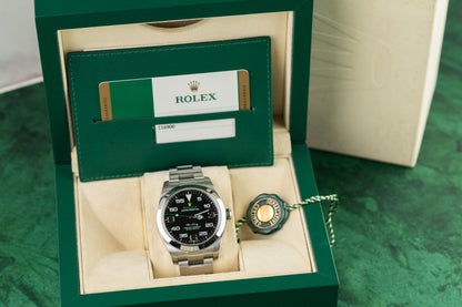 Rolex Air-King 116900 Black Dial Stainless Steel 2017 - The Watch Business Sydney