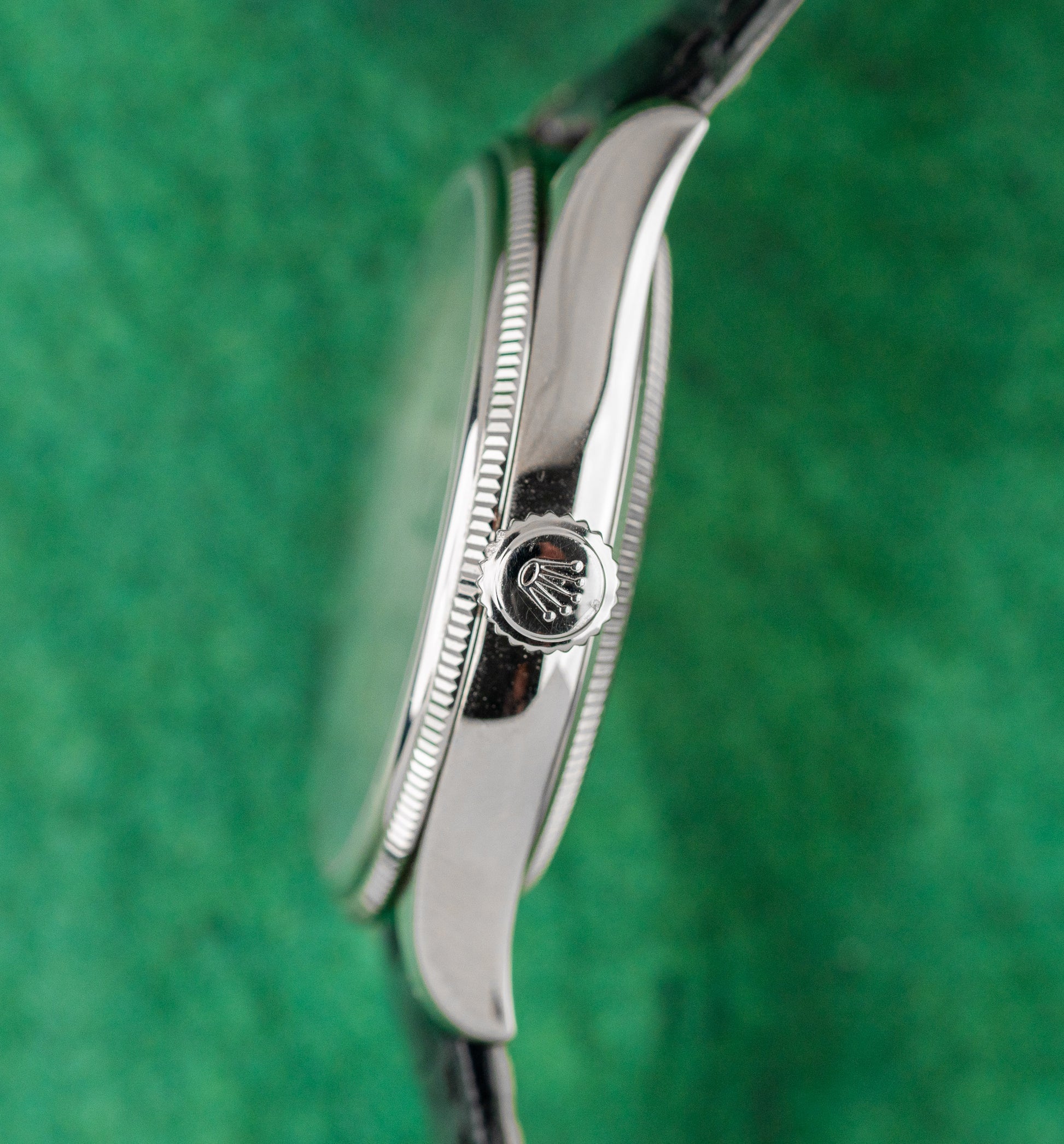 Rolex Cellini Time 50509 Silver Dial White Gold Fluted Bezel Case - The Watch Business Sydney CBD