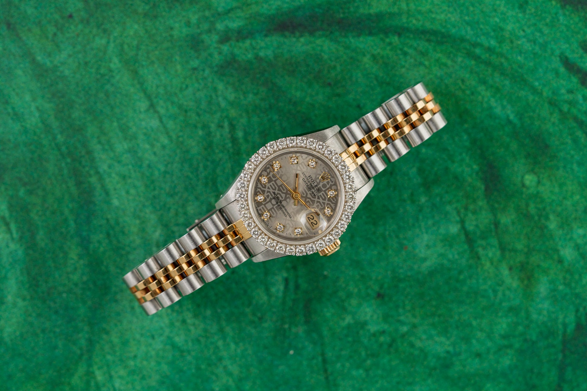 Rolex Lady-Datejust 26 Silver Jubilee Diamond Dial 69173 - The Watch Business Sydney