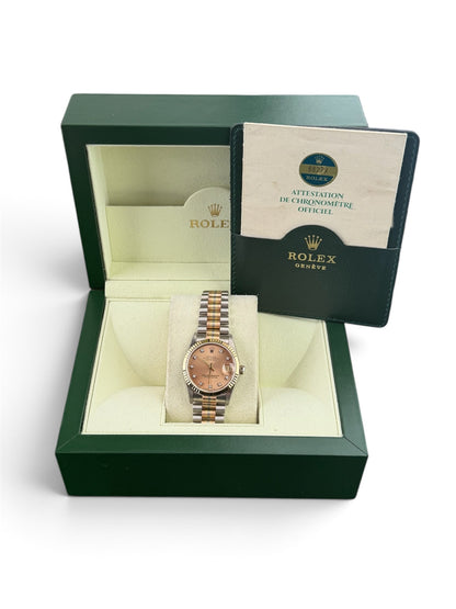 Rolex Datejust 31 68279 Tridor Champagne Diamond Dial Generic Rolex Box and Original Papers - Rolex Sydney