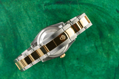 Rolex Datejust 36 126233 White Index Dial Yellow Gold Fluted Bezel Case - The Watch Business Sydney CBD