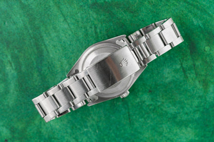 Rolex Datejust 36 16200 Black Dial Smooth Bezel Unpolished Case - The Watch Business Sydney CBD