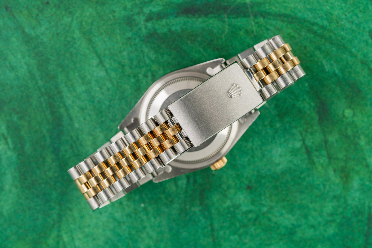 Rolex Datejust 36 16233 Champagne Dial Fluted Bezel Case - The Watch Business Sydney CBD