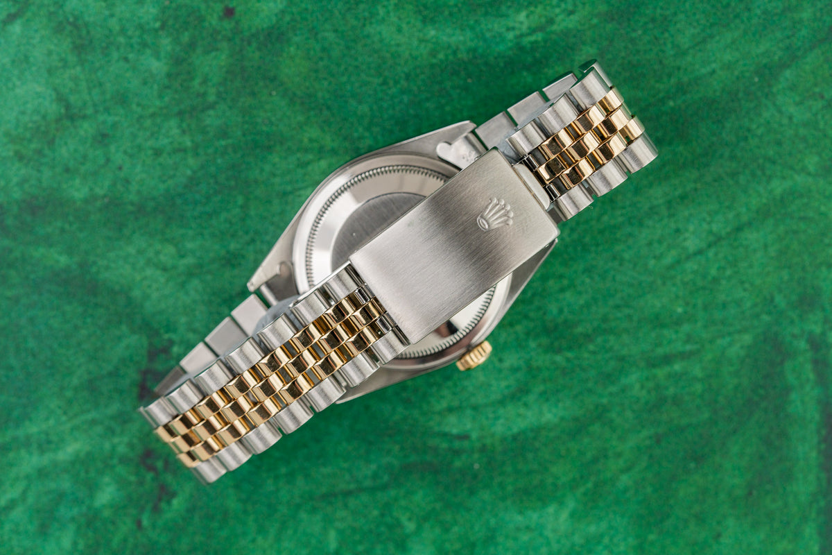 Rolex Datejust 36 16233 Champagne Dial Jubilee Bracelet Clasp - The Watch Business Sydney CBD