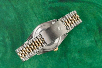 Rolex Datejust 36 16233 Champagne Computer Diamond Dial Two Tone Yellow Gold 2000 - The Watch Business Sydney