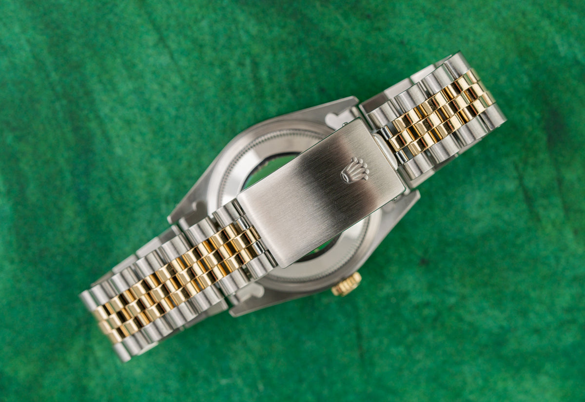 Rolex Datejust 36 16233 White Dial Roman Numerals Diamond Markers - The Watch Business Sydney