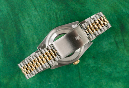 Rolex Datejust 36 16233 White Dial Roman Numerals Diamond Markers - The Watch Business Sydney