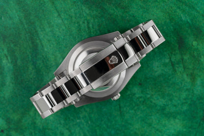 Rolex Datejust II 116300 Blue Roman Dial Smooth Bezel Stainless Steel Case - The Watch Business Sydney CBD