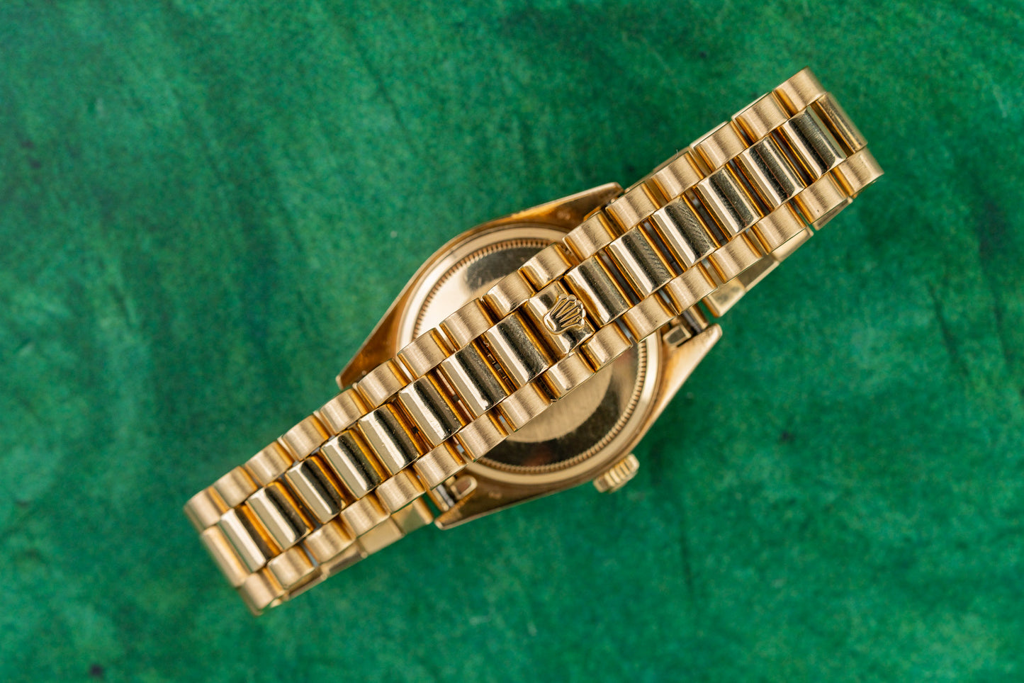 Rolex Day-Date 36 18038 Champagne Index Dial President Yellow Gold Bracelet - The Watch Business Sydney