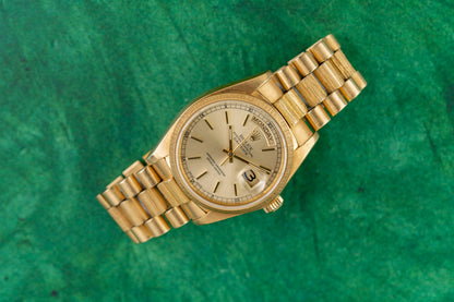 Rolex Day-Date 36 18078 Silver Dial President Bark Bracelet - The Watch Business Sydney