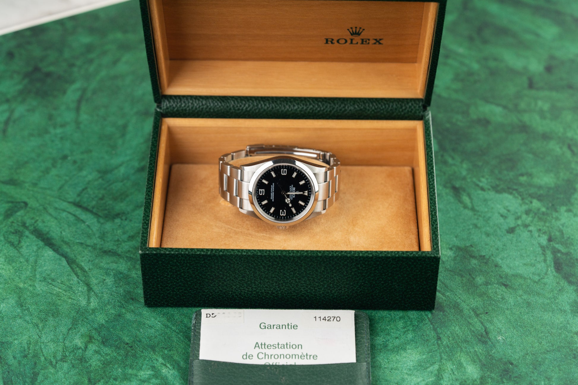 Rolex Explorer 36 114270 Black Dial Stainless Steel 2006 - The Watch Business Sydney