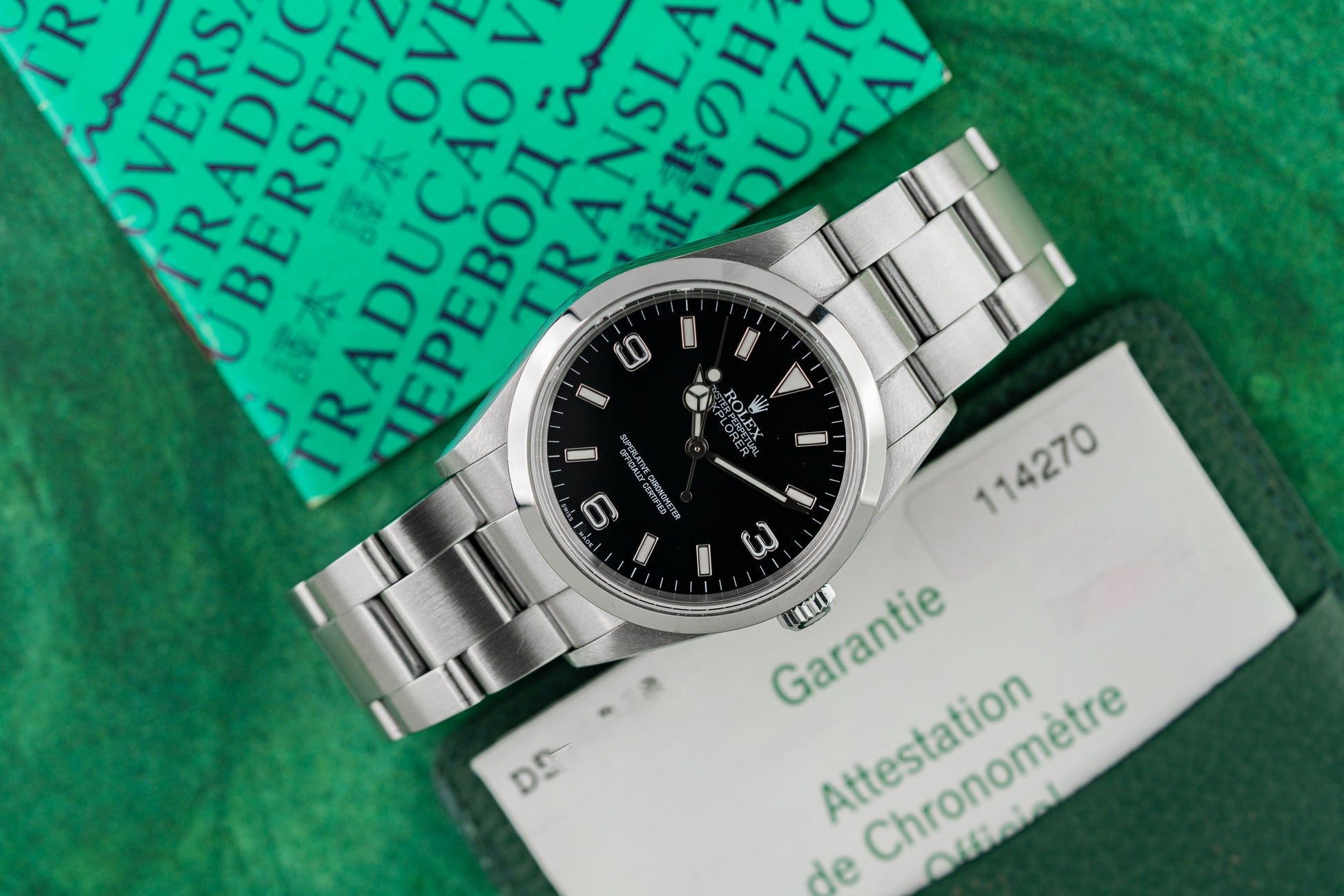 Rolex Explorer 36 114270 Black Dial Stainless Steel Case - The Watch Business Sydney CBD