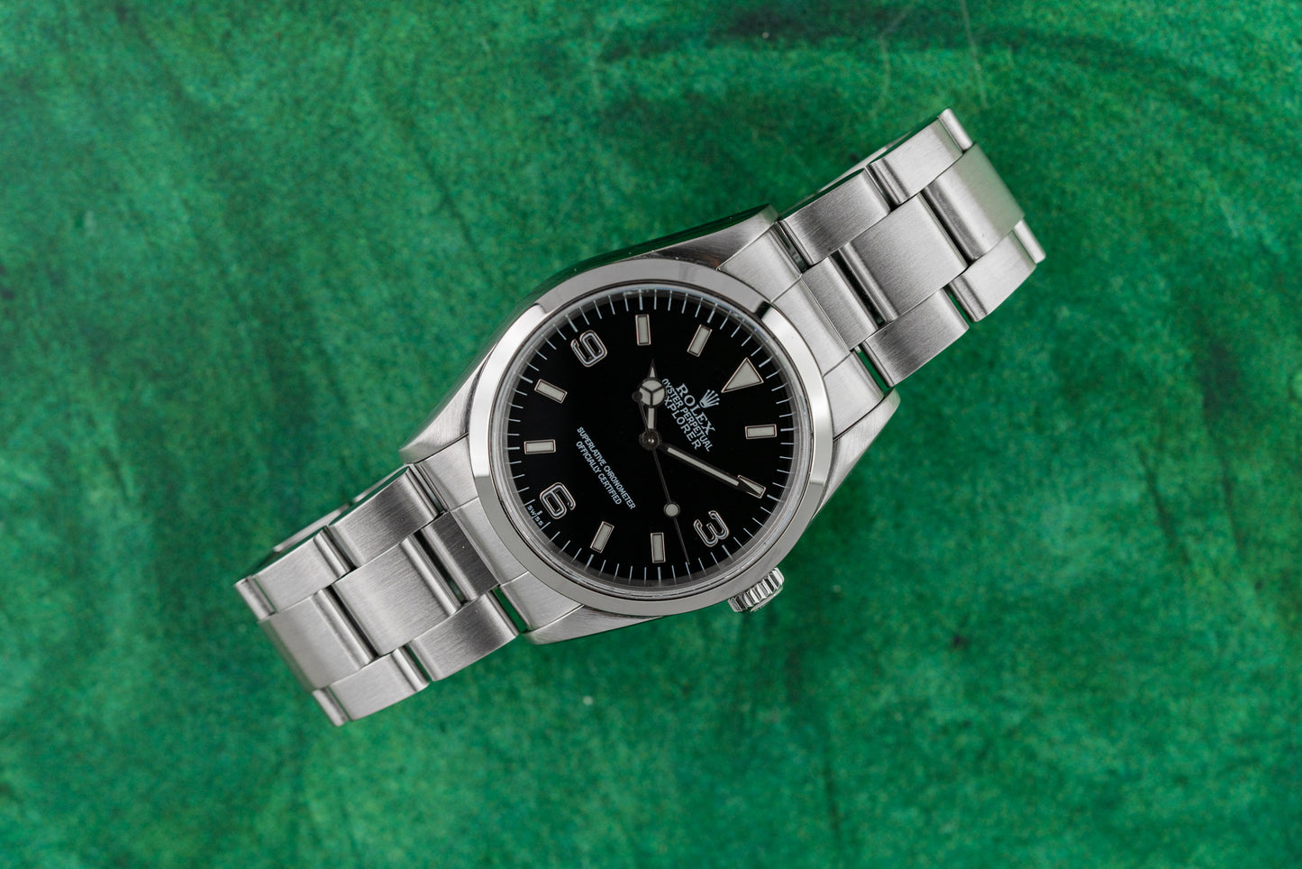 Rolex Explorer 36 14270 Black Dial Stainless Steel 1997 - The Watch Business Sydney