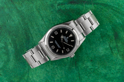 Rolex Explorer 36 14270 Black Dial Stainless Steel 1997 - The Watch Business Sydney