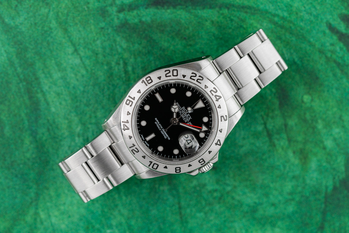 Rolex Explorer II 16570 Black Dial Stainless Steel 2002 - The Watch Business Sydney
