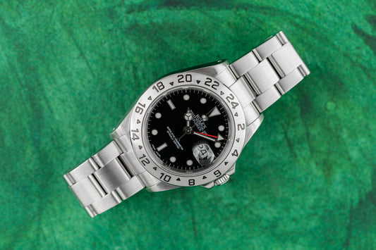 Rolex Explorer II 16570 Black Dial Stainless Steel 2002 - The Watch Business Sydney