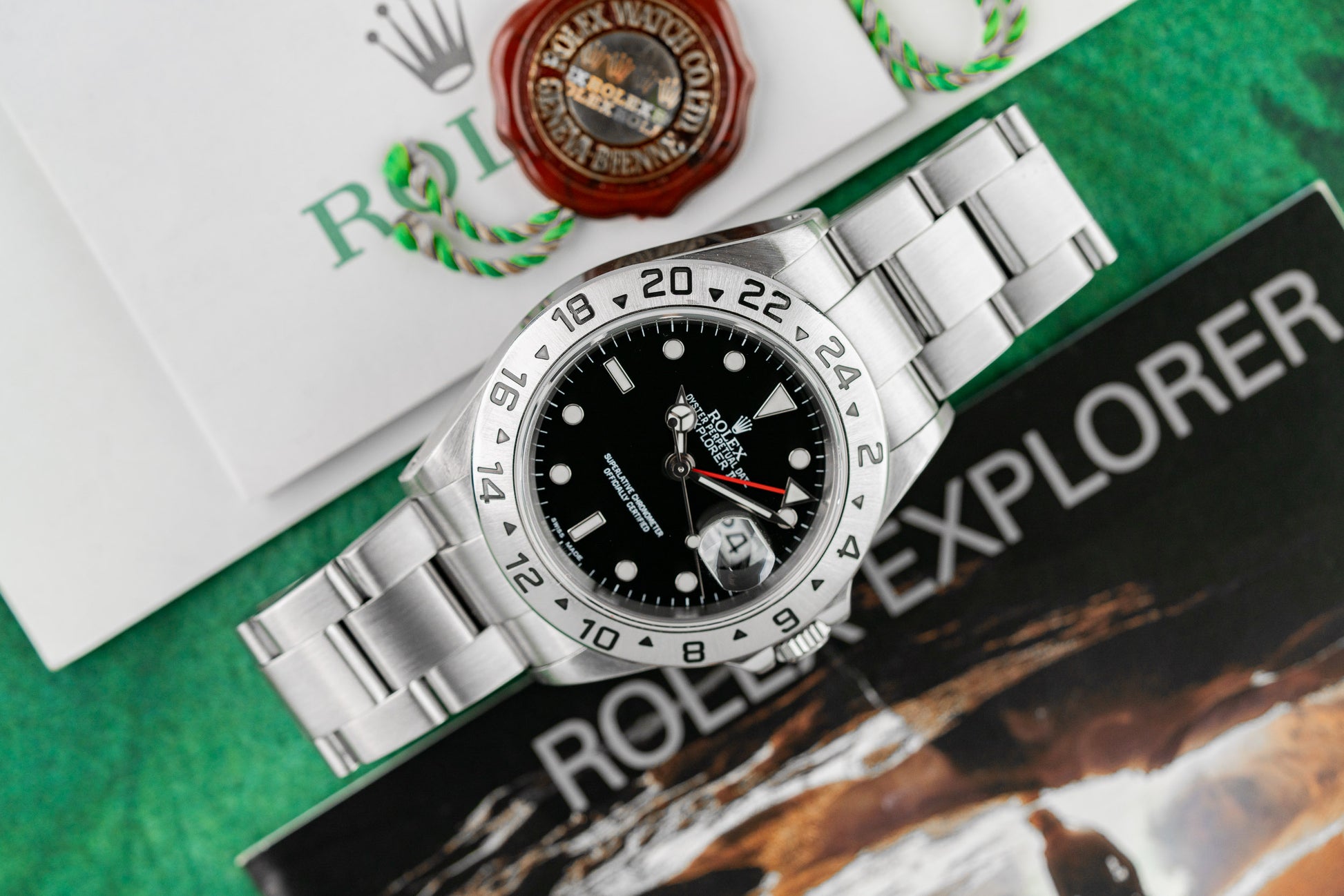Rolex Explorer II 16570 Black Dial Red 24 Hour Hand - The Watch Business Sydney