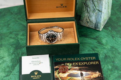 Rolex Explorer II 16570 Black Dial Oyster Stainless Steel Bracelet - The Watch Business Sydney
