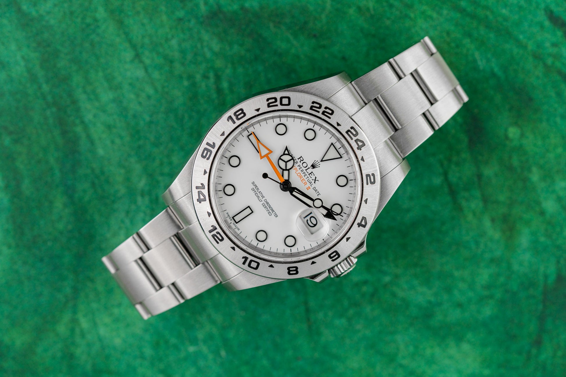 Rolex Explorer II 216570 Polar White Dial Stainless Steel 2016 - The Watch Business Sydney