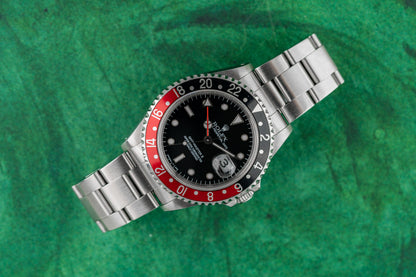 Rolex GMT-Master II 16710 Coke Black Dial Stainless Steel 1996 - The Watch Business Sydney