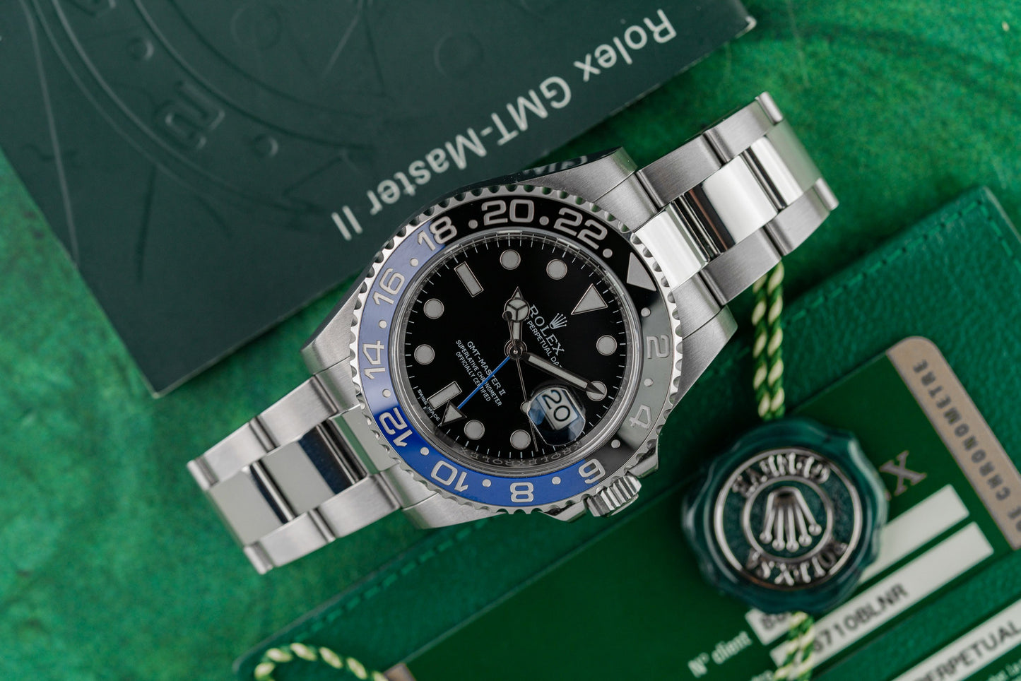 Rolex GMT-Master II Batman 116710BLNR Black Dial Blue Black Cerachrom Bezel - The Watch Business Sydney