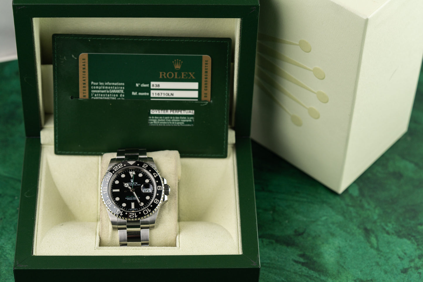 Rolex GMT-Master II 116710LN Black Dial 'Green Arrow' Stainless Steel 2010 Model