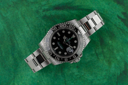 Rolex GMT-Master II 116710LN Black Dial 'Green Arrow' Stainless Steel 2010 Model