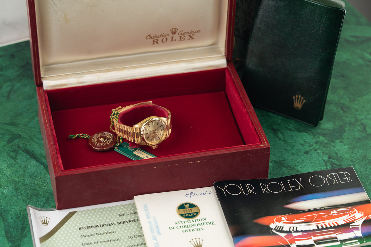 Rolex Lady-Datejust 26 6917 Champagne Dial Full Set Box and Papers 1978 - The Watch Business Sydney