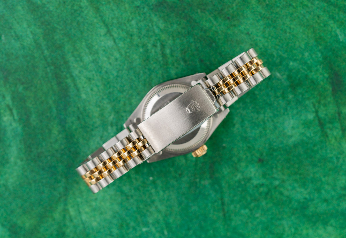 Rolex Lady-Datejust 26 69173 Champagne Dial Baton Markers - The Watch Business Sydney