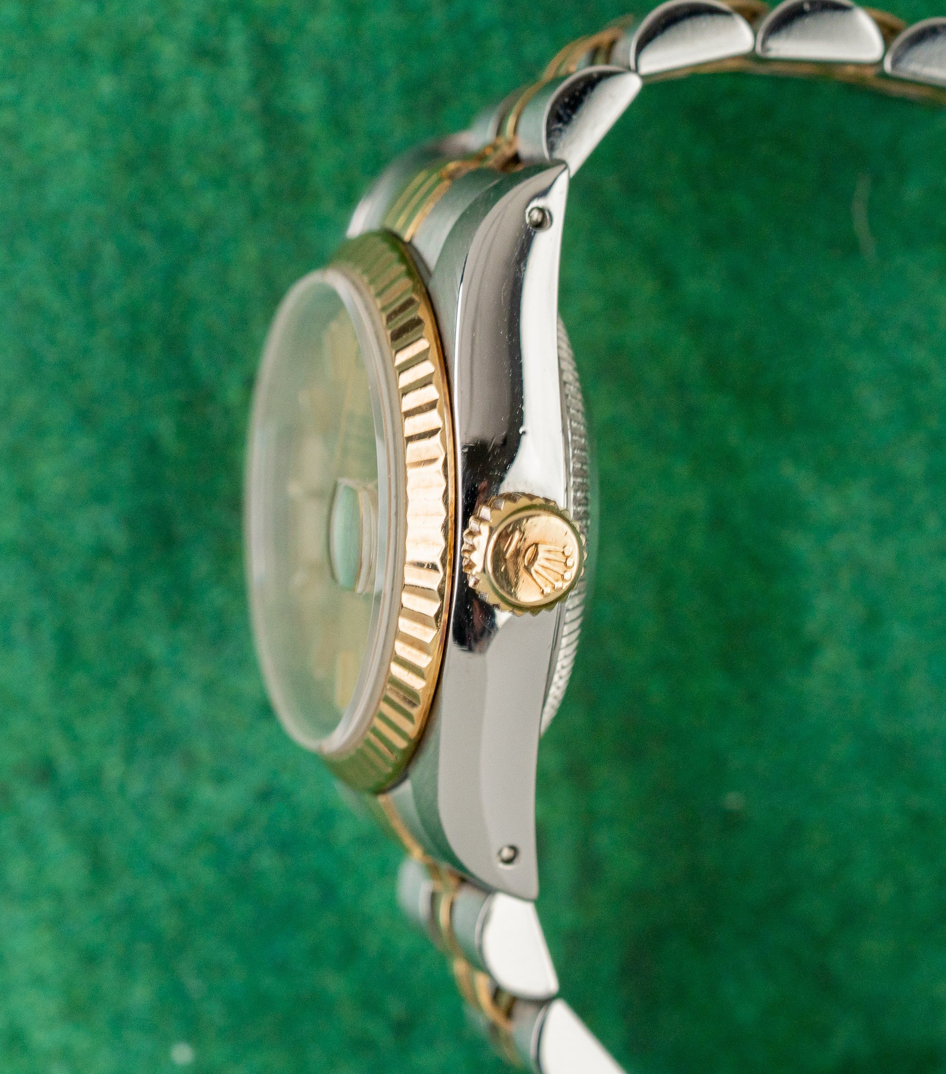 Rolex Lady-Datejust 26 69173 Champagne Dial Fluted Bezel Case - The Watch Business Sydney CBD