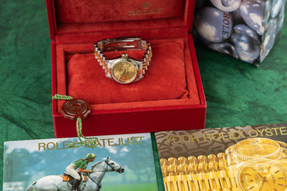 Rolex Lady-Datejust 26 69173 Champagne Dial with Box and Booklets 1988 - The Watch Business Sydney