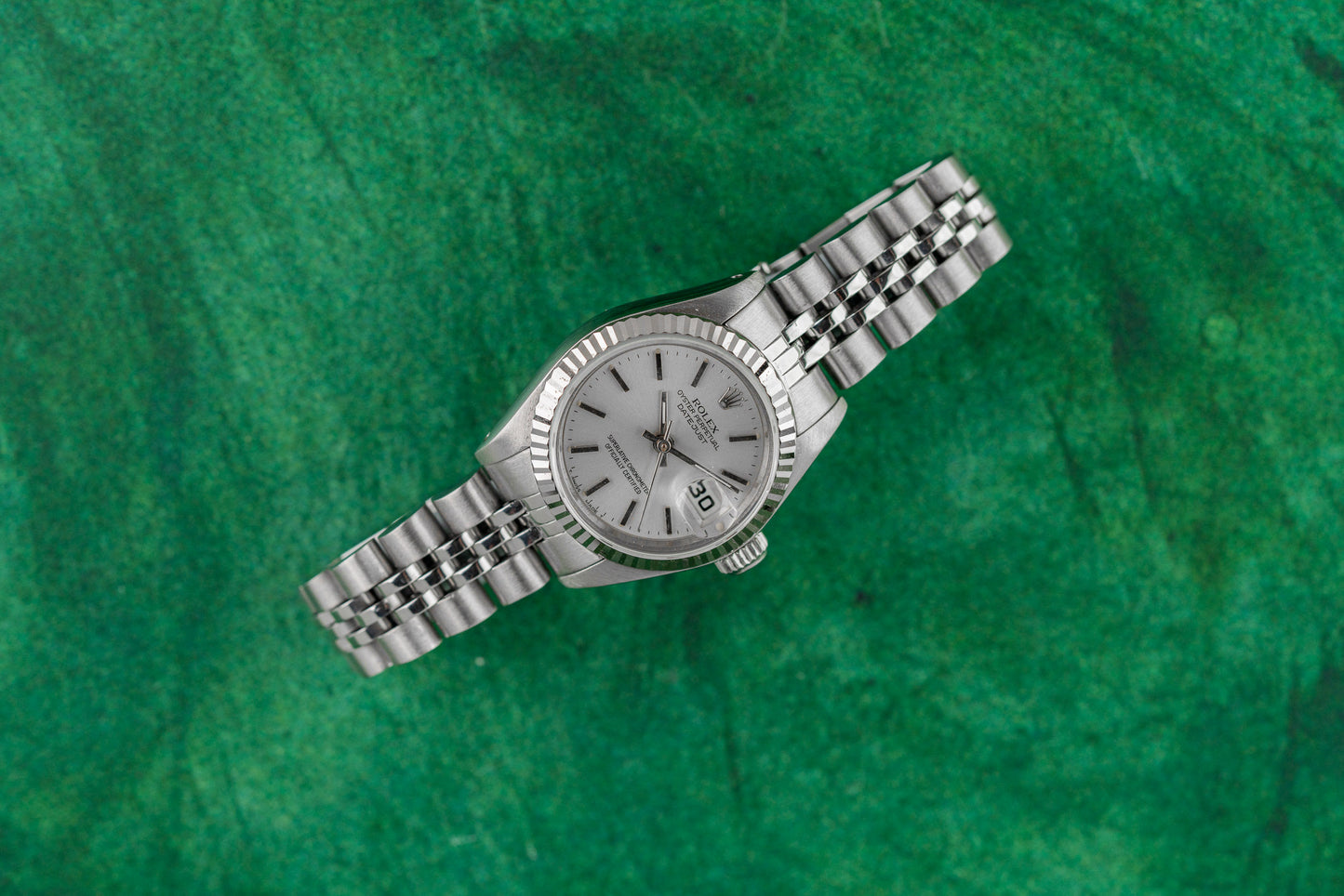 Rolex Lady-Datejust 26 69174 Silver Dial Stainless Steel 1989 - The Watch Business Sydney