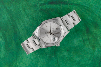 Rolex Oyster Perpetual Date 15200 Silver Dial Stainless Steel 1995 - The Watch Business Sydney