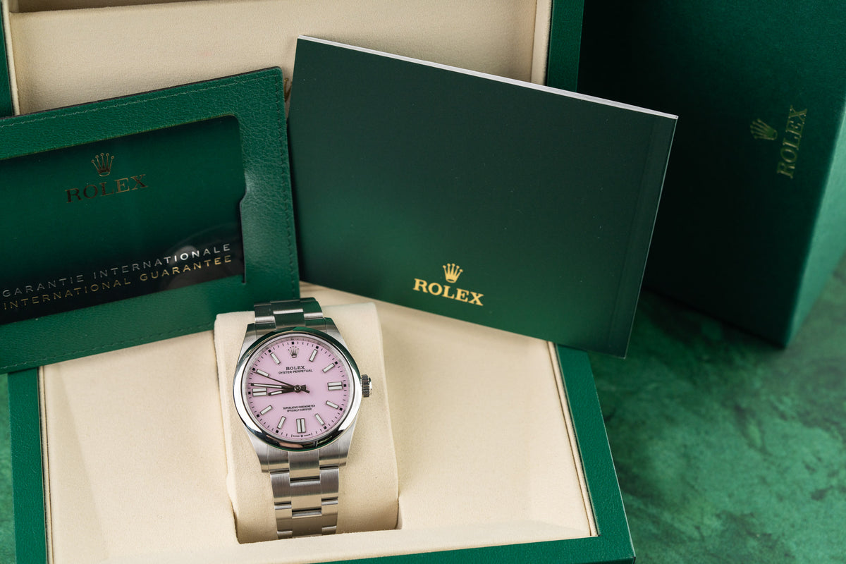 Rolex Oyster Perpetual 41 134300 Candy Pink Dial Full Set Box and Papers 2026 - Rolex Sydney