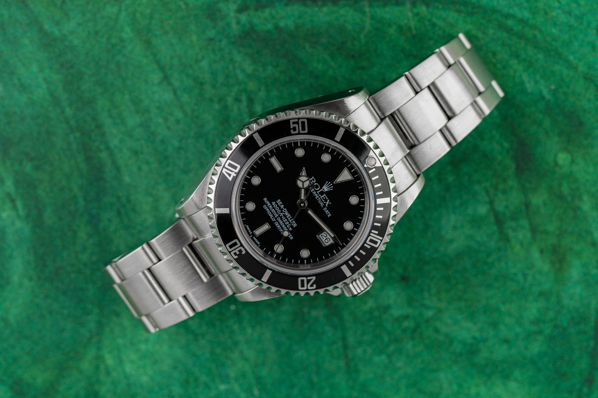 Rolex Sea-Dweller 16600 Black Dial Stainless Steel Oyster Bracelet - The Watch Business Sydney CBD