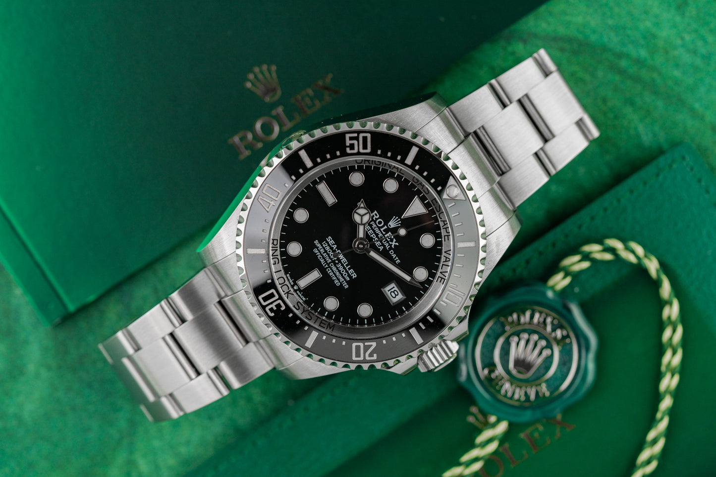 Rolex Sea-Dweller Deepsea 136660 Black Dial Ringlock Stainless Steel Case - The Watch Business Sydney CBD