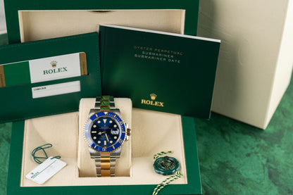 Rolex Submariner Date 116613LB Blue Dial Full Set Box and Papers - The Watch Business Sydney