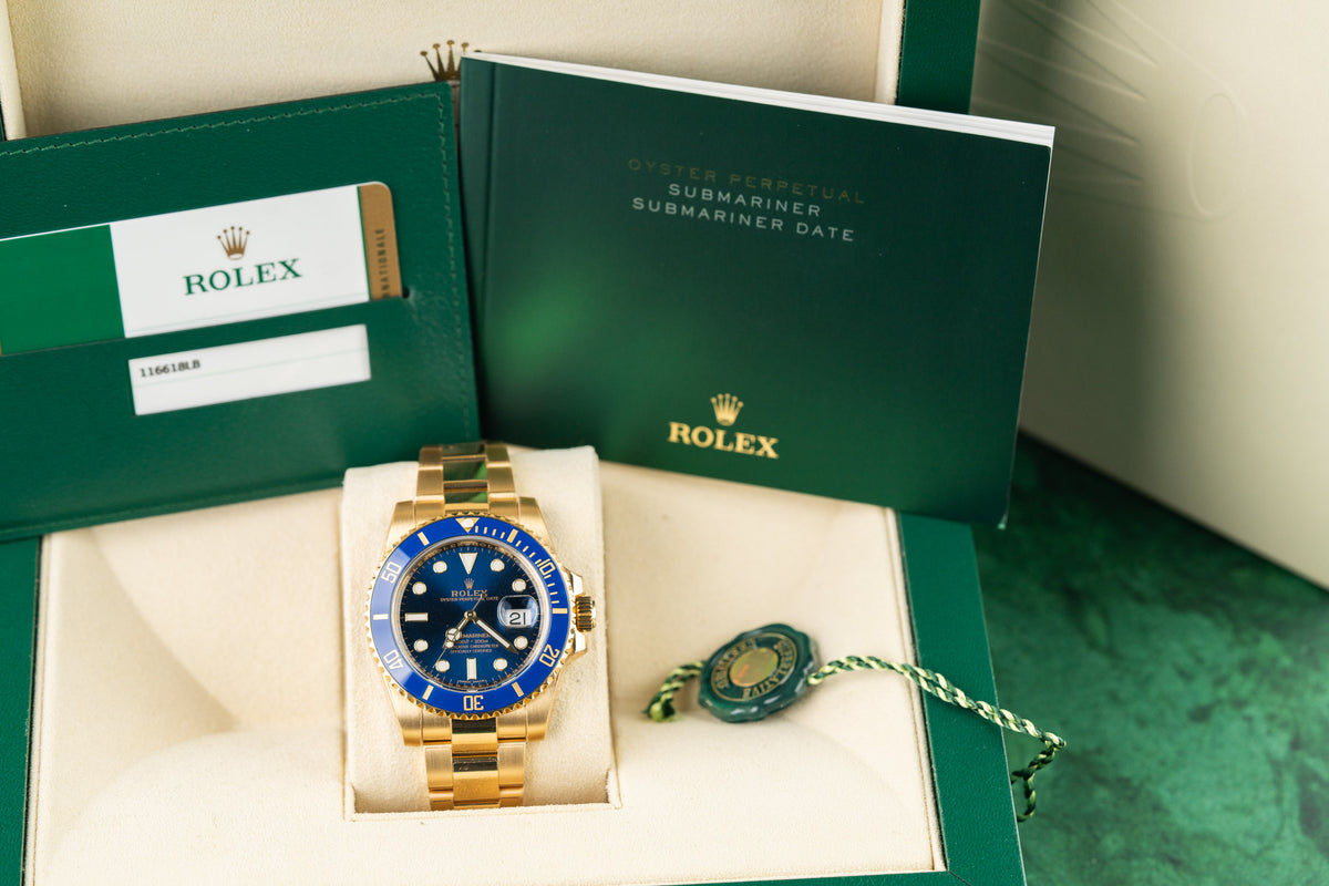 Rolex Submariner Date 116618LB Blue Dial Full Set Box and Papers 2018 - Rolex Sydney