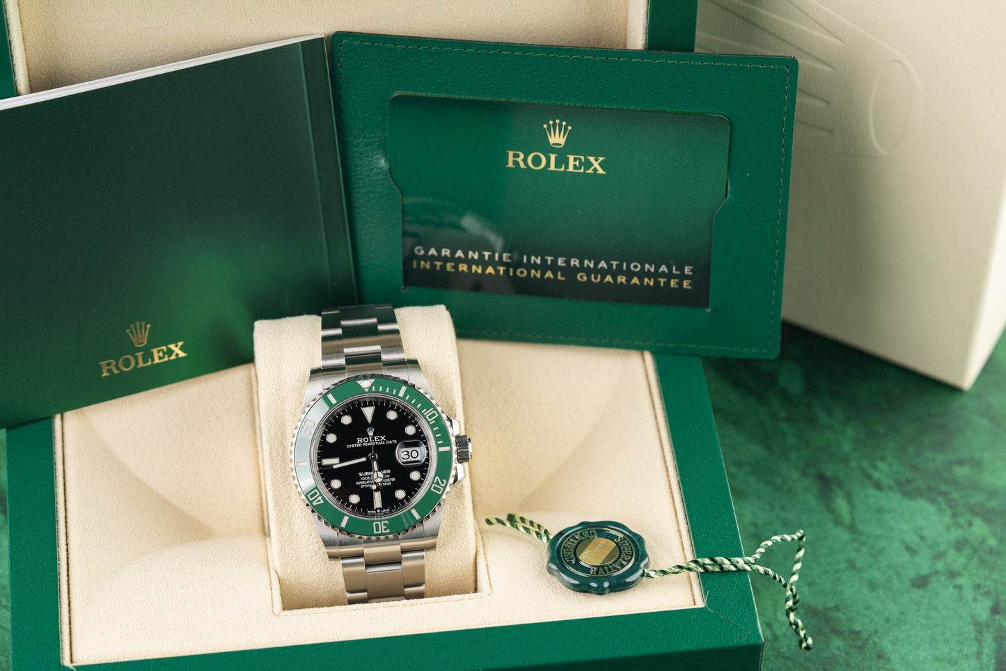 Rolex Submariner Date 126610LV Black Dial Green Bezel MK1 Stainless Steel 2021 - The Watch Business Sydney