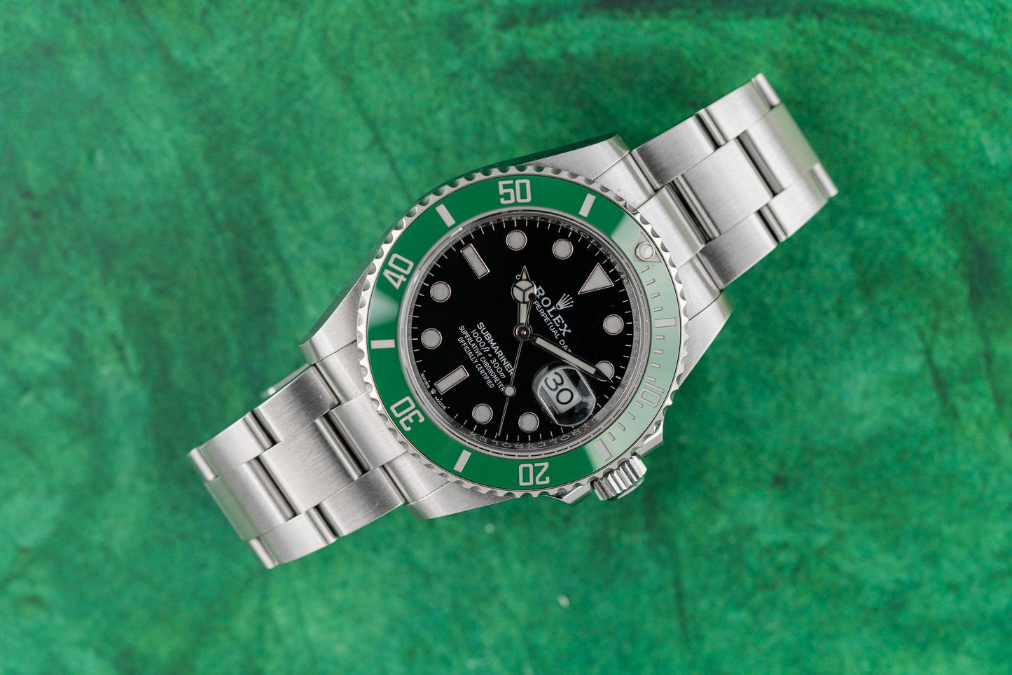 Rolex Submariner Date 126610LV Black Dial Green Cerachrom MK1 Bezel - The Watch Business Sydney