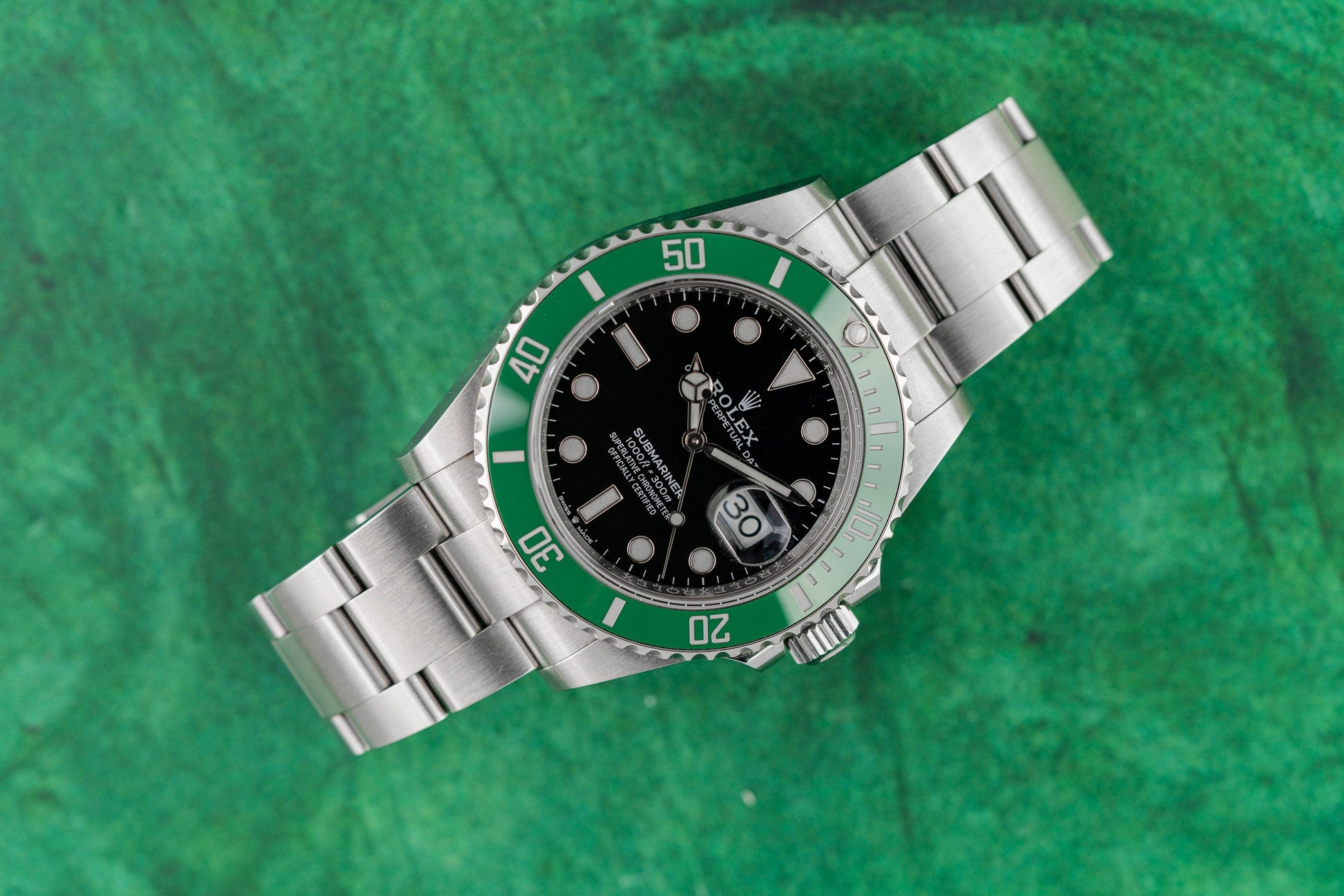 Rolex Submariner Date 126610LV Black Dial Green Cerachrom MK1 Bezel - The Watch Business Sydney
