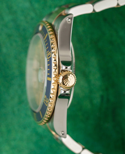 Rolex Submariner Date 16613 Champagne Serti Dial Box Booklet and Certificate 2001 - The Watch Business Sydney