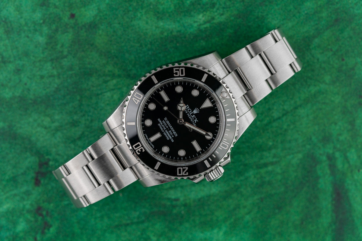 Rolex Submariner No Date 114060 Black Dial Ceramic Bezel 2014 - The Watch Business Sydney