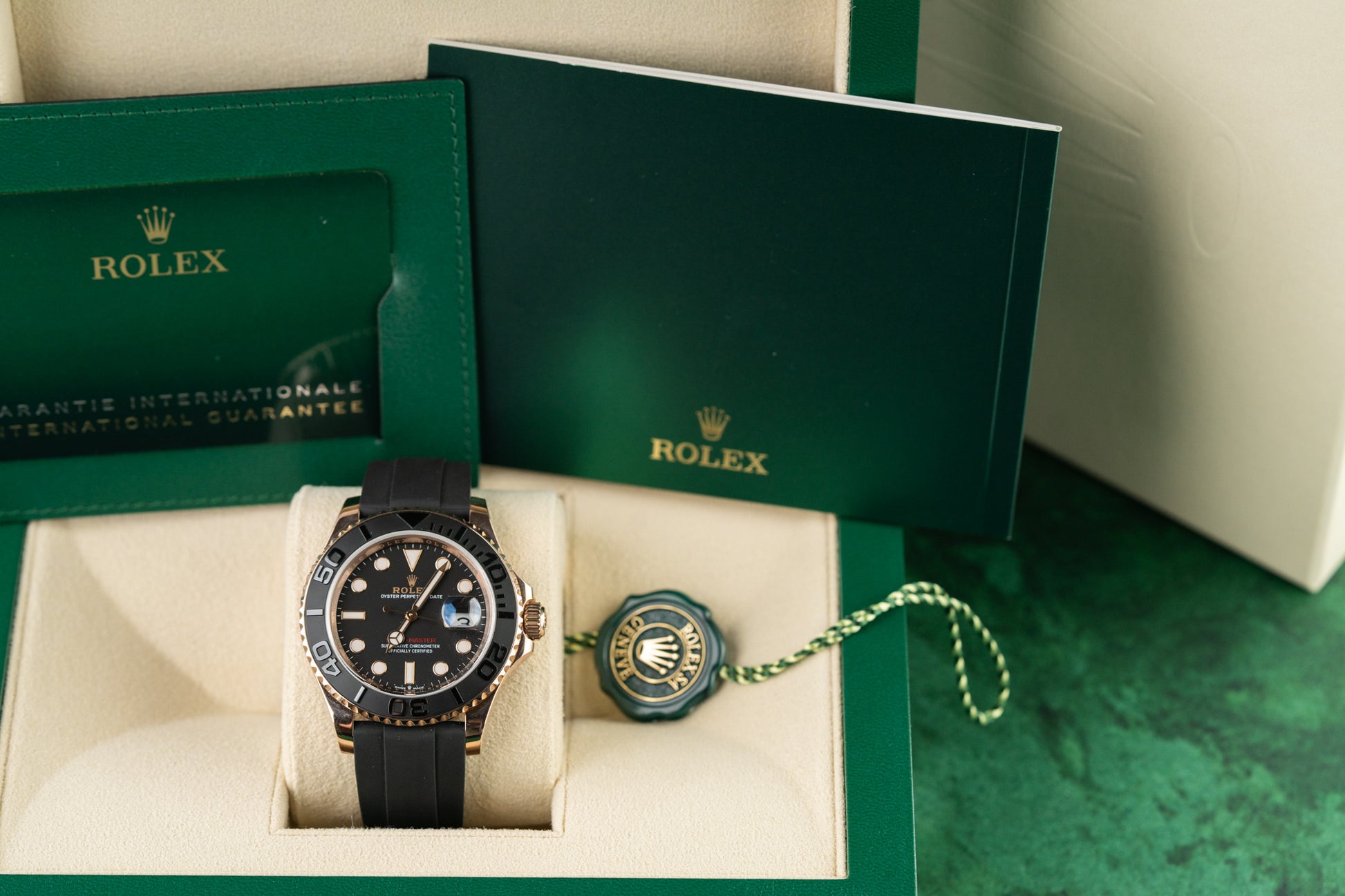 Rolex Yacht-Master 40 Rose Gold 126655 Oysterflex Rubber Strap 2023 Model