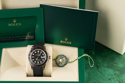 Rolex Yacht-Master 40 Rose Gold 126655 Oysterflex Rubber Strap 2023 Model