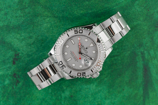 Rolex Yacht-Master 40 16622 Rhodium Grey Dial Platinum Bezel Rolesium 2012 - The Watch Business Sydney