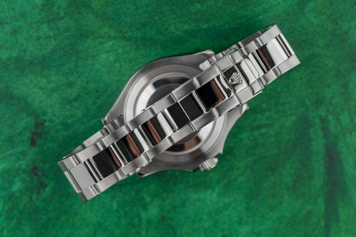 Rolex Yacht-Master 40 16622 Rhodium Grey Dial Oyster Bracelet Clasp - The Watch Business Sydney CBD